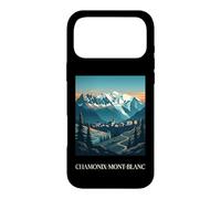 Chamonix Mont Blanc Alpes Alpes Françaises Montagne Rétro Coque pour iPhone 17 Pro Max