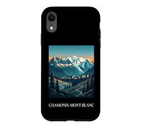 Chamonix Mont Blanc Alpes Alpes Françaises Montagne Rétro Coque pour iPhone XR