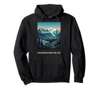 Chamonix Mont Blanc Alpes Alpes Françaises Montagne Rétro Sweat à Capuche