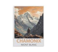Chamonix-Mont-Blanc, France，1000 Pièces - Art Puzzle - Puzzle Ludique - Jeux pour Réduire Le Stress Familial（50x70cm）-HX19