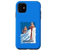 Chamonix Mont Blanc Ski des Alpes Françaises Sport Hiver Vintage Coque pour iPhone 11