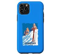 Chamonix Mont Blanc Ski des Alpes Françaises Sport Hiver Vintage Coque pour iPhone 11 Pro