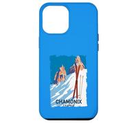 Chamonix Mont Blanc Ski des Alpes Françaises Sport Hiver Vintage Coque pour iPhone 12 Pro Max