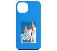 Chamonix Mont Blanc Ski des Alpes Françaises Sport Hiver Vintage Coque pour iPhone 13