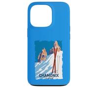 Chamonix Mont Blanc Ski des Alpes Françaises Sport Hiver Vintage Coque pour iPhone 13 Pro