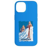 Chamonix Mont Blanc Ski des Alpes Françaises Sport Hiver Vintage Coque pour iPhone 14