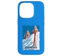 Chamonix Mont Blanc Ski des Alpes Françaises Sport Hiver Vintage Coque pour iPhone 14 Pro