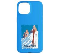 Chamonix Mont Blanc Ski des Alpes Françaises Sport Hiver Vintage Coque pour iPhone 15
