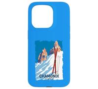 Chamonix Mont Blanc Ski des Alpes Françaises Sport Hiver Vintage Coque pour iPhone 15 Pro