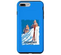 Chamonix Mont Blanc Ski des Alpes Françaises Sport Hiver Vintage Coque pour iPhone 7 Plus/8 Plus