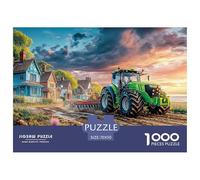 Champ d'arautage de Tracteur Pièces en Carton Épais Et Solides Rural Countryside Scene Parfait pour Améliorer La Concentration, La Patience Et La Pensée Logique Pendant Le Temps Libre 70x50cm/1000pcs