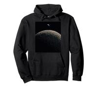 Champ de cratère de Lune avec Petite Terre scène Sombre Minimale Sweat à Capuche