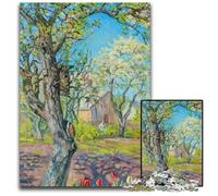 Champ de Fleurs Sauvages à l'aube Puzzle de 1000 pièces pour Adultes décoration à Faire soi-même défi cérébral pour Adultes Cadeau de Vacances en Famille 1000 pièces (38 x 26 cm)