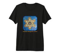Champ de fréquence doré - Design Cube de métatron T-Shirt Haut de Gamme