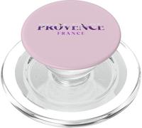 Champ de Lavande à l'intérieur de la Provence Lettres Grasses France Voyage PopSockets PopGrip pour MagSafe