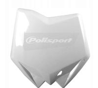 POLISPORT Plaque numéro frontale blanc Husqvarna