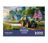 Champ de pulvérisation de tracteurs 1000 Pièces Adultes De Puzzle Adultes De Puzzle Rural Farm Scene Style Décoration D Intérieur Jeu De Créatif Classiques pour Créatif 52x38cm/1000pcs