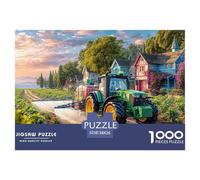 Champ de pulvérisation de tracteurs Puzzles 1000 Pièces Adultes Et Enfants Rural Farm Scene Style Divertissement Créatif Jeu De Créatif Jouets De Jeu Stimulants 38x26cm/1000pcs