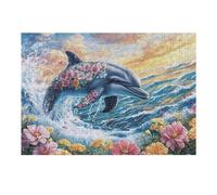 Champ de Roses 300 Pieces Casse-tête Amateur d'art en Carton Haute Densité Difficile Niveau Expert Décoration Murale Salon Cadeau Fête des Mères 300 PCS/40x28cm