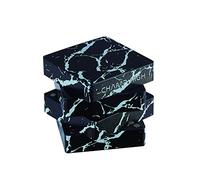 CHAMP HIGH 19657 Grinder Carré Moulin à tabac & herbes 4 pièces dents diamantées avec grattoir Aluminium Noir