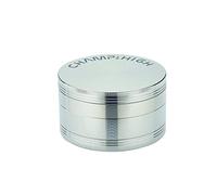 CHAMP HIGH 19682 - Maxi Grinder - Meuleuse à tabac & herbes - 4 pièces - Dents diamantées - Avec grattoir - Métal - argent