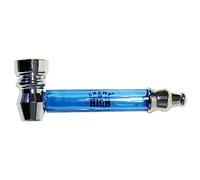 Champ High Pipe de qualité en métal/plastique 9 cm x 3 cm Différentes couleurs - Avec tamis - Pour l'utilisation de produits à tabac