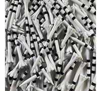 Champ My Hite FlyTee Lot de 100 Tees de Golf à Rayures Blanches et Noires 8,9 cm
