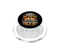 Champ pétrolier pétrolifère Gas Rig Worker Energy Horse Buggy PopSockets PopGrip pour MagSafe