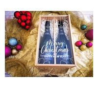 Champagne gift box Marquis de Pomereuil /2 Brut / « Pine tree »