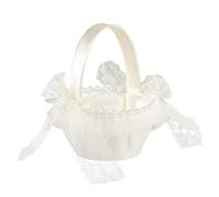 Champagne Gold Wedding Saton Paniers de fleurs Western Wedding Flower Basketball Basket New Festival Flower Basket Enterrement de vie de jeune fille préféré coquin (B, taille unique)