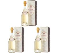 Champagne Gosset Grand Blanc de Blancs avec étui - 75 cl (Lot de 3)