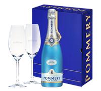 Champagne Pommery - Royal Blue Sky - Coffret 2 Flûtes