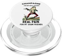Champagne pour de vrais amis, Real Pain for Sham Friends Grenouille PopSockets PopGrip pour MagSafe
