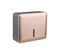 (Champagne)Wall Mount Paper Towel Dispenser Multifold Hand Towel Tissue Holder with Key Lock for Bathroom Kitchen Bedroom