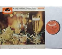 Champagner-Overtüren / Das Kölner Rundfunk-Sinfonie-Orchester . Leitung: Franz Marszalek / 1963 / Bildhülle / Polydor # 237057 / Deutsche Pressung / 12" Vinyl Langspiel Schallplatte / Ouvertüren zu: Die Fledermaus / Die schöne Helena / Eine Nacht in Venedig / Der Opernball / Couer As / Pique Dame / Donna Diana