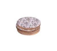 Set de 4 dessous de verre Champêtre 10 cm - - Décoré - Bois