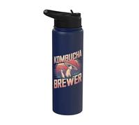 Champignon brasseur Kombucha Stainless Steel Insulated Water Bottle