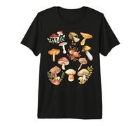 Champignon Cadeau Chasseur de Champignons et Cèpes Sauvages T-Shirt Haut de Gamme