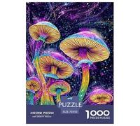 Champignon de Fantasy 1000 Pièce Puzzle Jeu De Famille Classique Colorful Jigsaw Puzzles Belle Décoration Puzzle pour Adultes Et Enfants 70x50cm/1000pcs