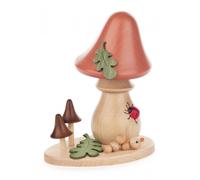 Champignon de Fumée Sandhäubling Neuf Hauteur 14cm Figure de Brûleur D'Encens