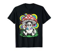 Champignon de la Paix avec Aura Arc-en-Ciel Hippie Art T-Shirt