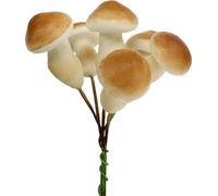 Champignon décoratif sur fil 3cm - 5cm 24 pcs - Décoration d'automne Champignons artificiels Arrangements de couronnes
