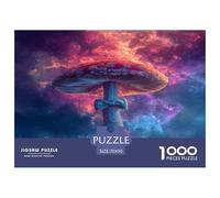 Champignon géant Papier Puzzle Jeu De Puzzle Activités Familiales Stimulantes 1000 Stukjes Plante Mystérieuse Casse-tête Qualité Premium pour Adultes 70x50cm/1000pcs
