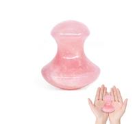 Champignon Gua Sha Quartz Rose Naturel Aventurine Gua Sha Champignon Visage Pierre de Massage pour Yeux Cou Beauté Spa Relaxant Massage Visage Spa Méditation Guasha Grattoir Outil de Massage