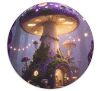 Champignon Hut, Jeu De Puzzle Rond 1000 Pièces, Activité Relaxante Et Divertissante, Idéal pour Collection Ou Cadeau, Conseillé Dès 14 Ans, 1000pcs (67.5x67.5cm)