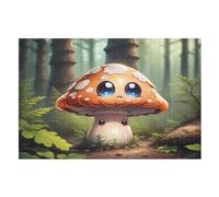 Champignon Puzzles en Bois Adultes Et Adolescents 1000 Pieces EnfFourmis Puzzle Décoration Mur Moderne Art Jouets Cadeau IntéressFourmis （75×50cm）