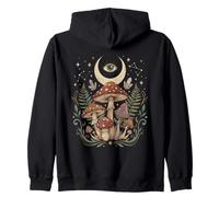Champignon sorcière œil Cristal Lune esthétique Champignon Cottagecore Sweat à Capuche