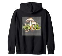 Champignon Watercolor Robin Redreast Botanical Woodland Sweat à Capuche