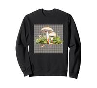Champignon Watercolor Robin Redreast Botanical Woodland Sweatshirt
