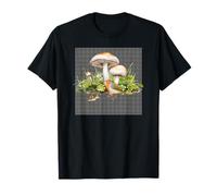 Champignon Watercolor Robin Redreast Botanical Woodland T-Shirt